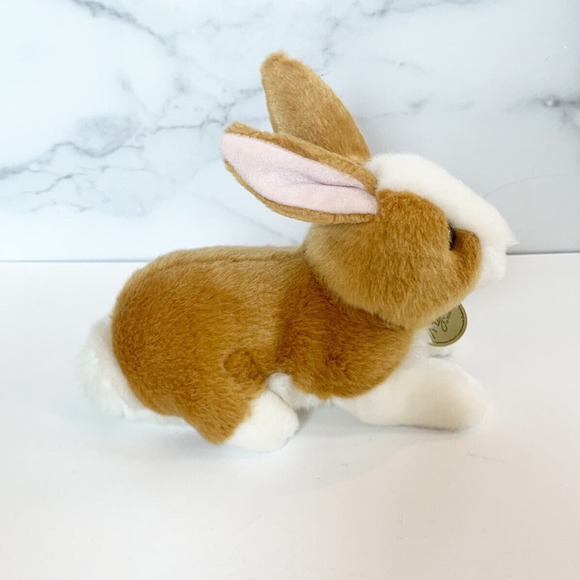 Aurora World Miyoni Bunny Rabbit Stuffed Animal Plush 8 Inch Brown White - Picture 5 of 9